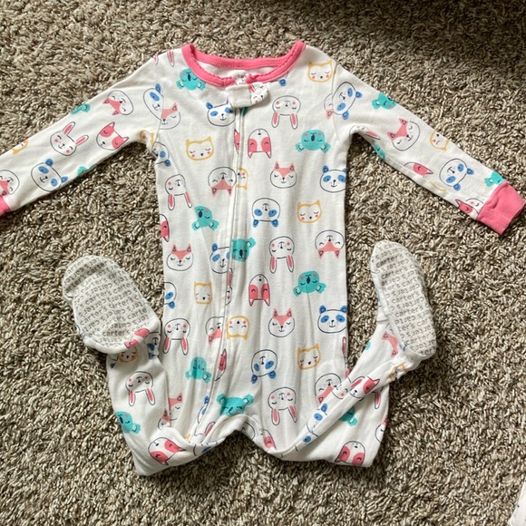 Kids Animal Print One Piece Pajama - Picture 1 of 1